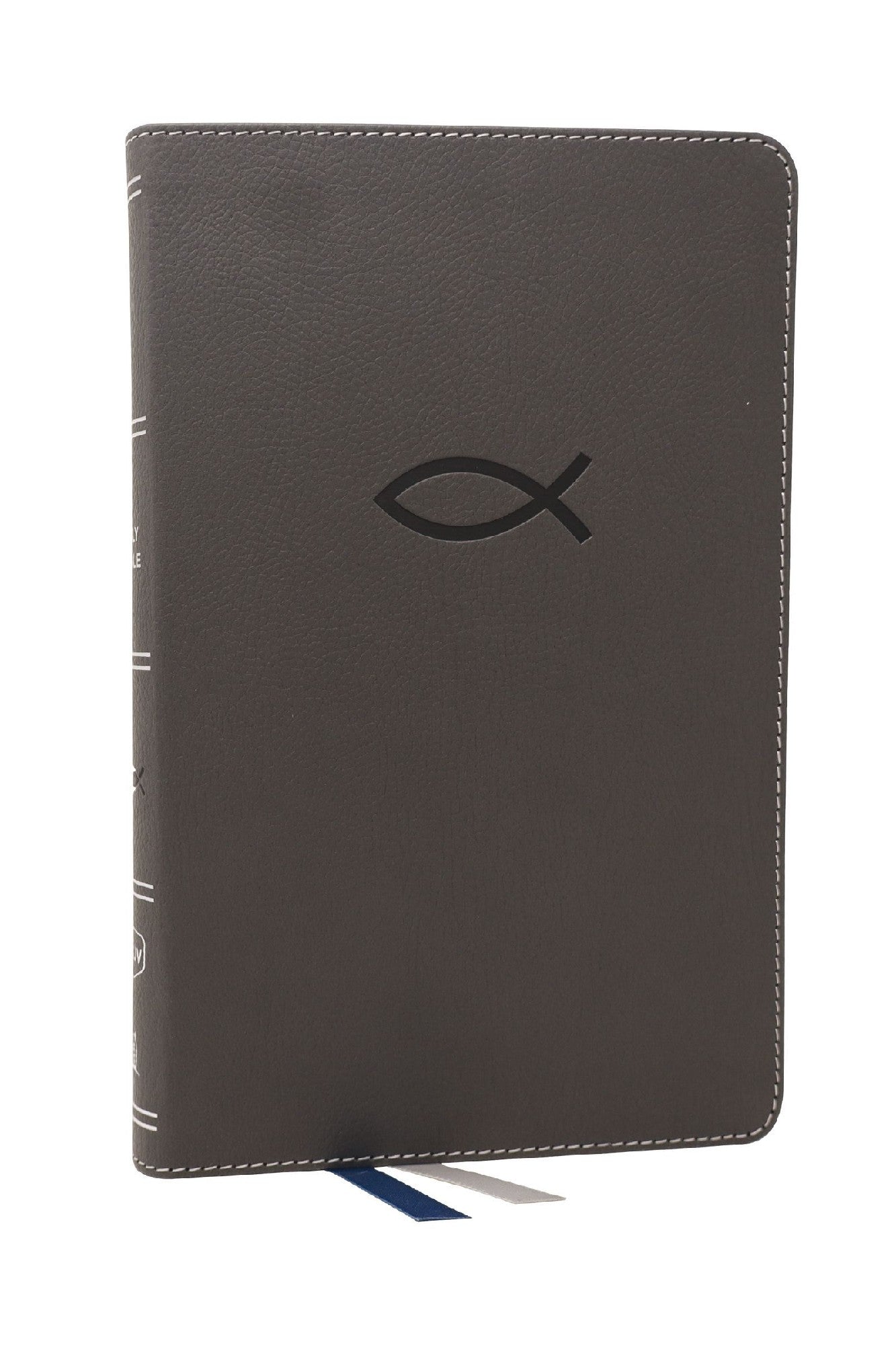 NKJV Thinline Bible Youth Red Letter Edition [Grey] by Thomas Nelson