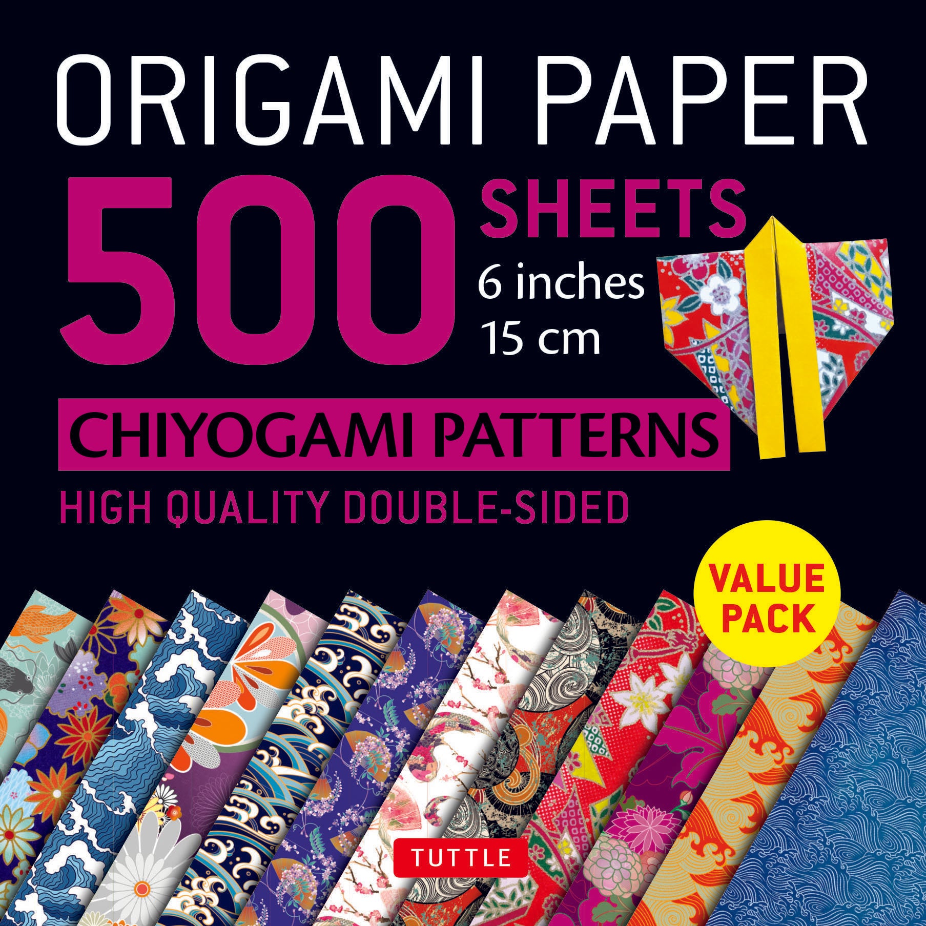 Origami Paper 500 sheets Chiyogami Patterns 6" 15cm