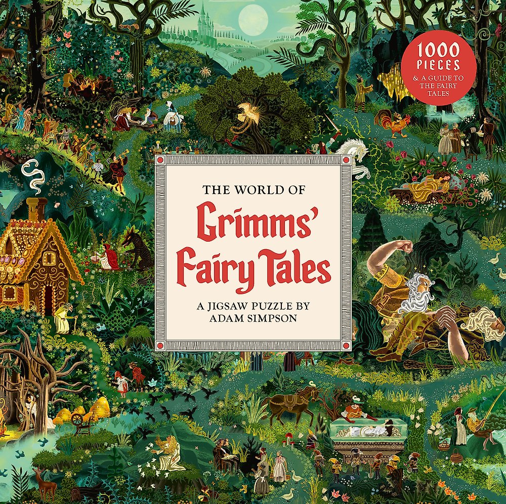 The World of Grimms' Fairy Tales: A 1000-piece jigsaw puzzle by Adam Simpson (out 14 October 2025) 