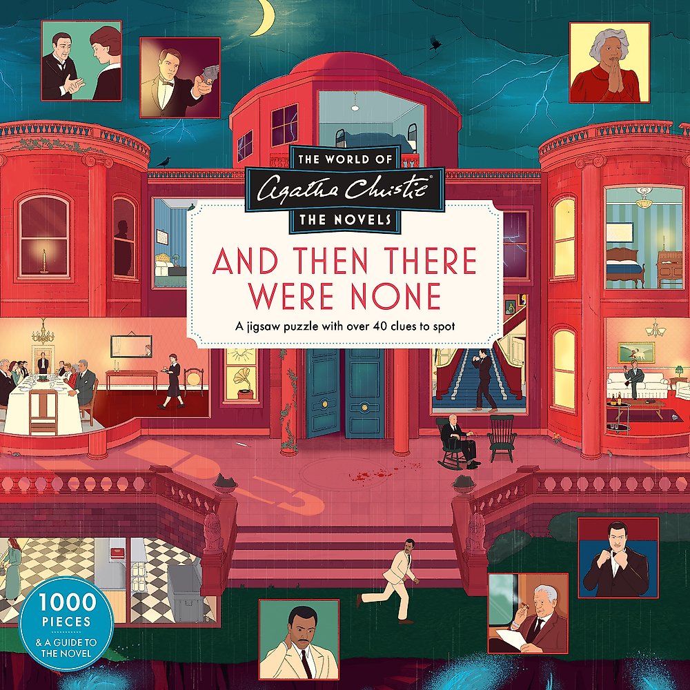 The World of Agatha Christie: A 1000-piece jigsaw puzzle illustrated by Ruby Ash