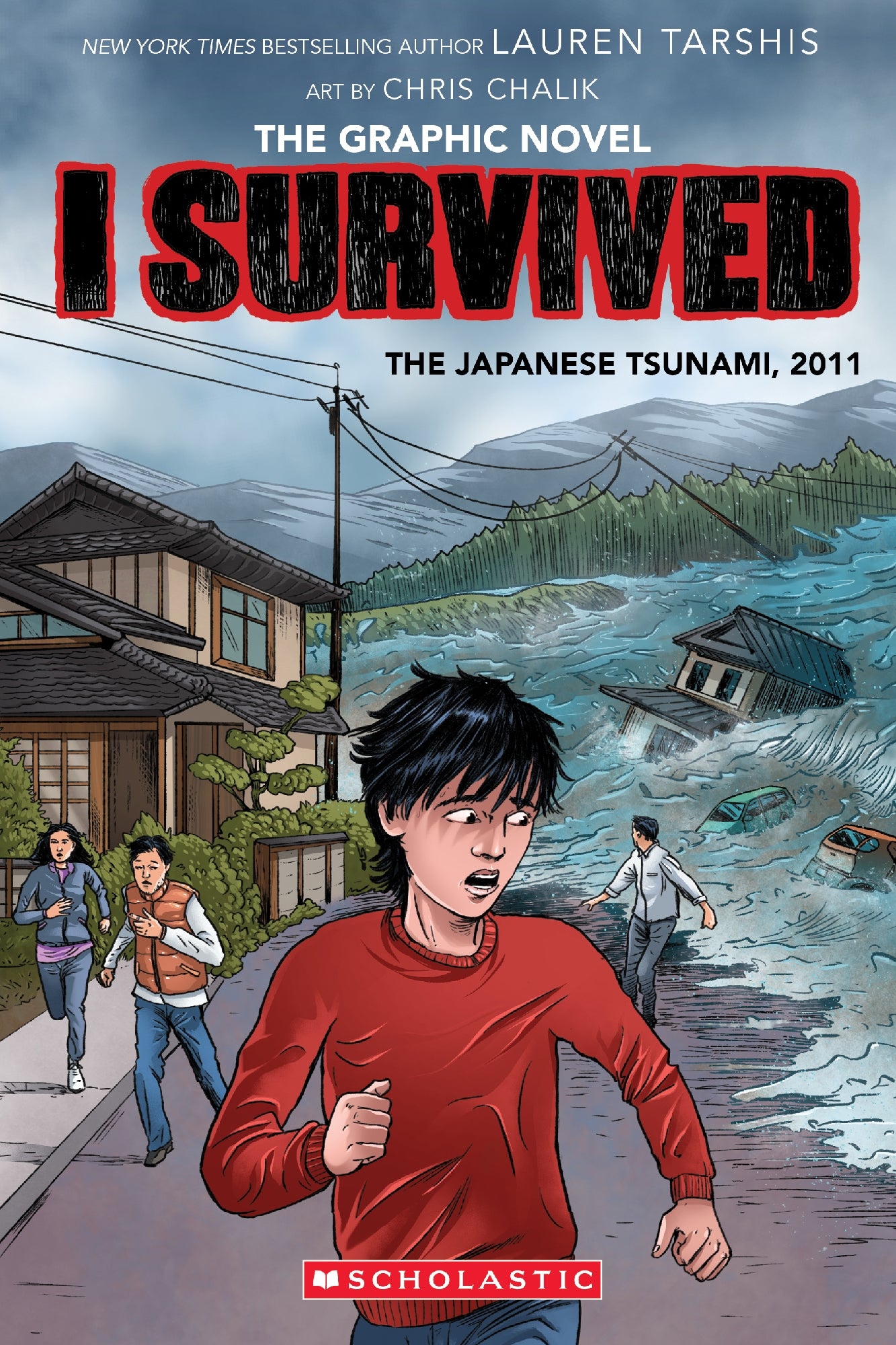 I Survived The Japanese Tsunami, 2011 (The Graphic Novel) by Lauren Tarshis, Chris Chalik