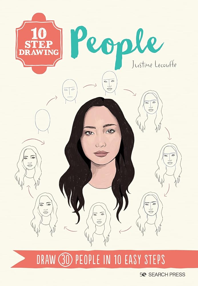 10 Step Drawing: People by Justine Lecouffe