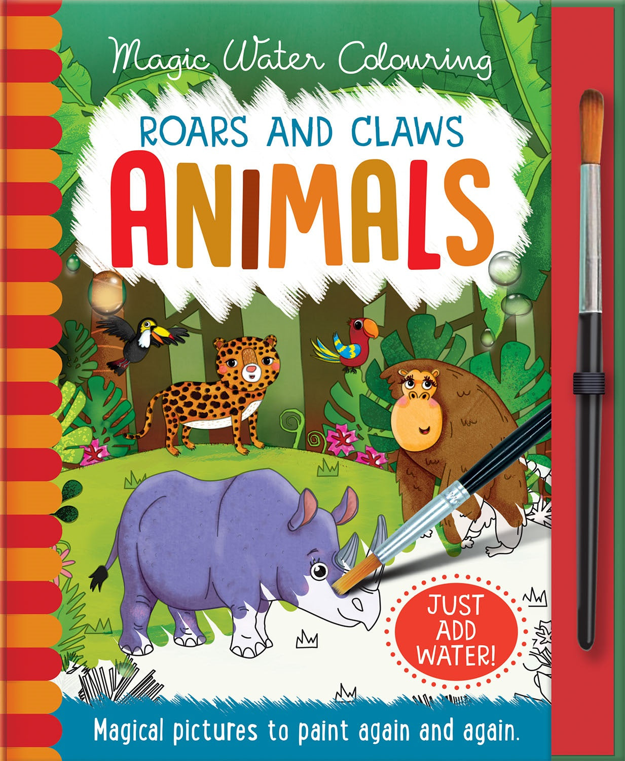 Roars and Claws- Animals Magic (Water Colouring) - Red Kangaroo Books