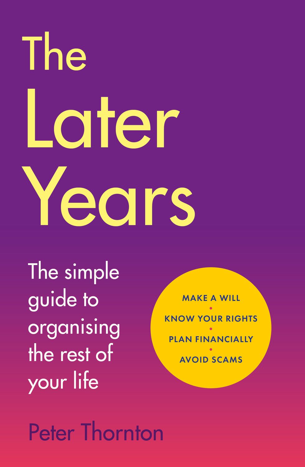 Later Years by Sir Peter Thornton (out 20 October 2025) 