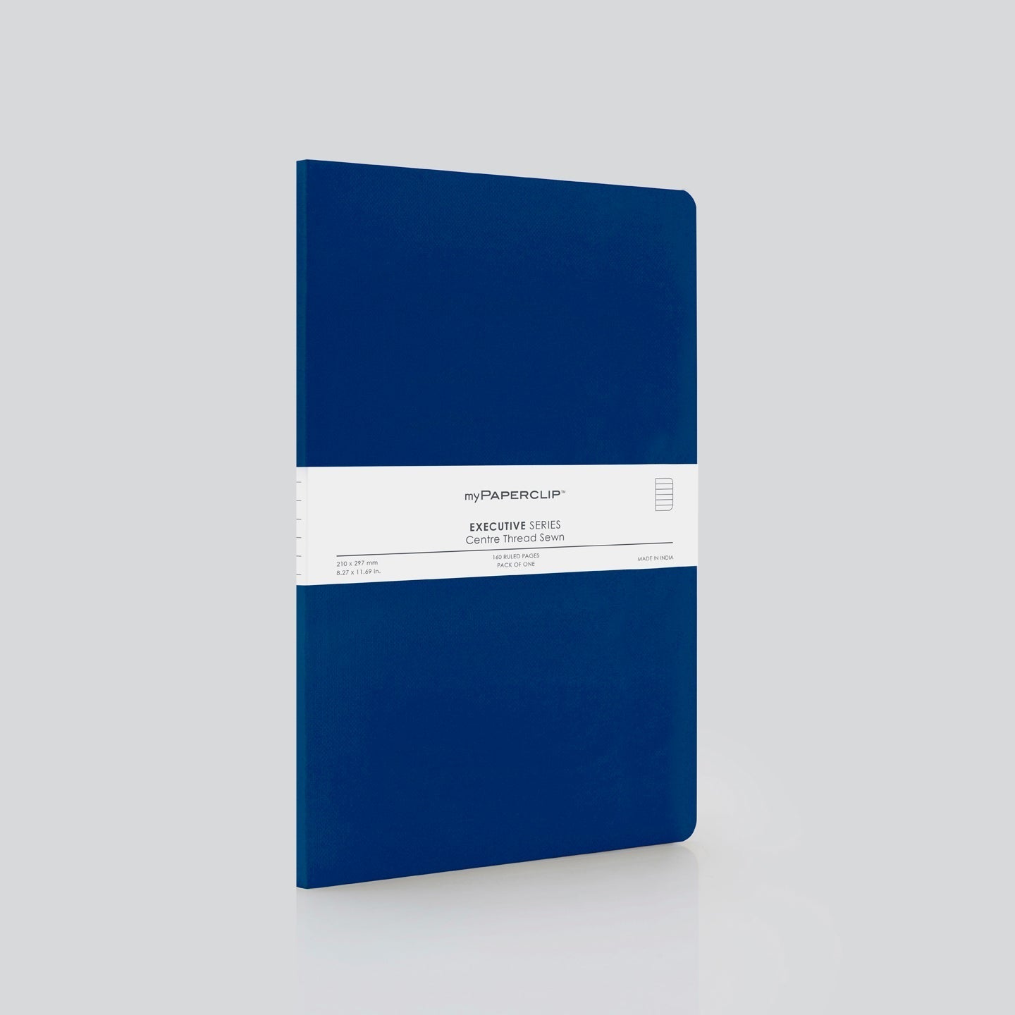 Executive Series Centre Thread B5 Notebook Blue - Plain