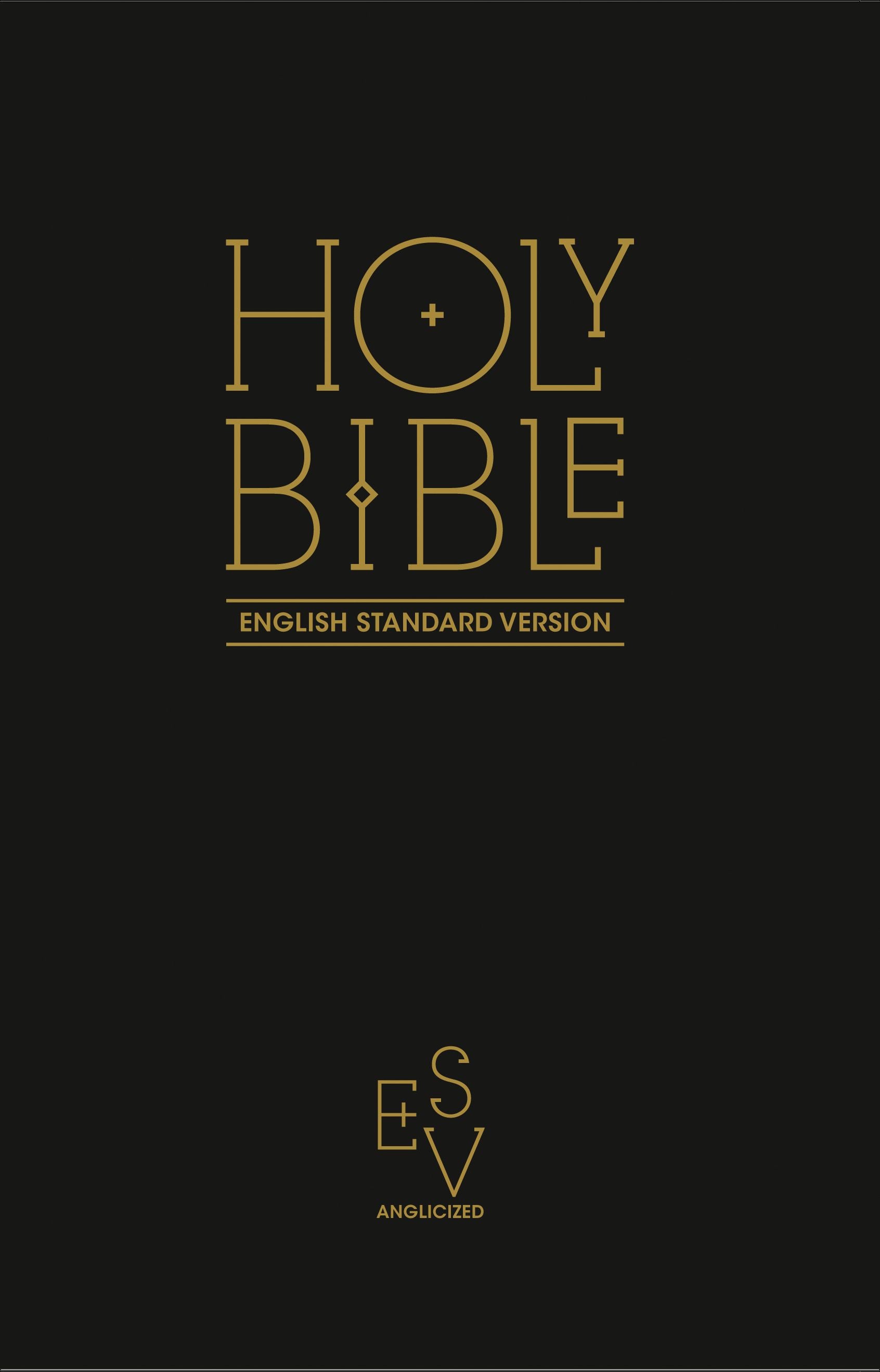 Holy Bible English Standard Version (ESV) Anglicised Black Gift and Award edition