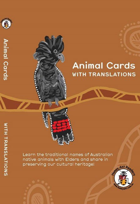 Australian Animals in Aboriginal Language (cards and DVD) - Red Kangaroo Books