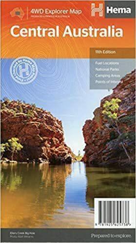 Central Australia Hema Map11th Edition - Red Kangaroo Books