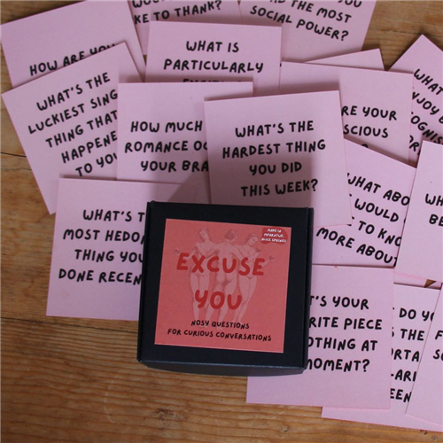 Excuse You question Cards by Elsa Silberstein