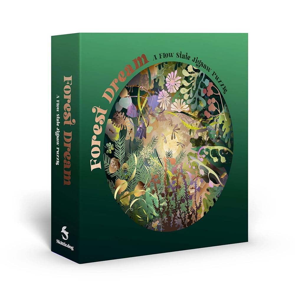 Forest Dream: A Flow State Circular Jigsaw Puzzle by Elin Svensson - Red Kangaroo Books