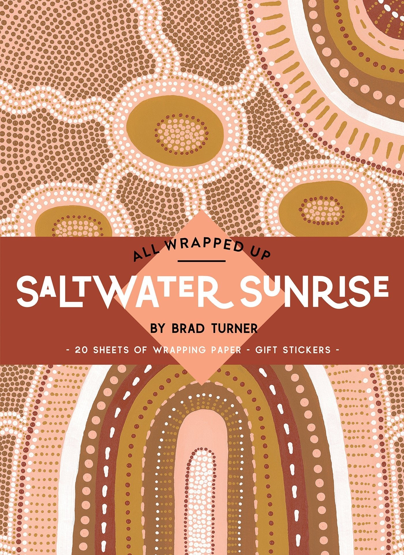 Saltwater Sunrise by Brad Turner A Wrapping Paper Book - Red Kangaroo Books - 9781761214592