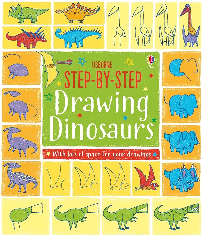 Step By Step Drawing Dinosaurs by Fiona Watt - Red Kangaroo Books - 9781474921596