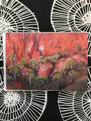 'The light between two Springs' greeting card by Pauline Clack - Red Kangaroo Books