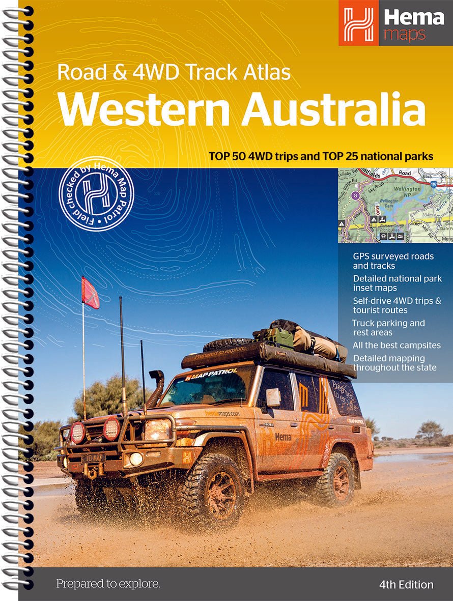 Western Australia Road & 4WD Track Atlas (out 21 02 24) - Red Kangaroo Books - 9781922668875