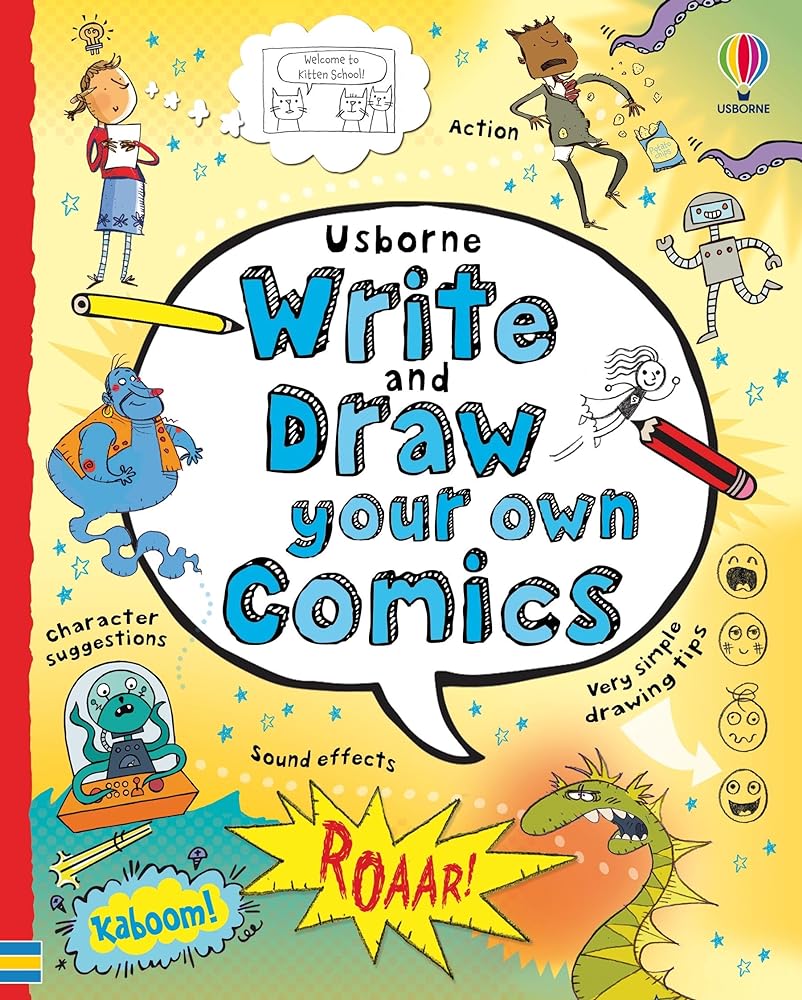 Write and Draw Your Own Comics by Louie Stowell - Red Kangaroo Books - 9781805074854